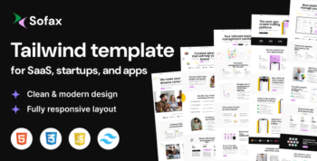 Sofax – Saas Startup Tailwind Template