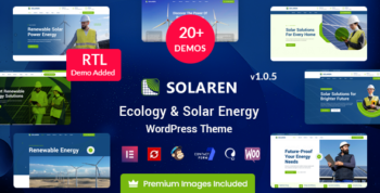 Solaren – Ecology & Solar Energy WordPress Theme