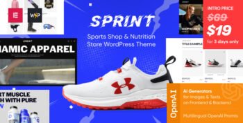 Sprint - Sports Shop & Nutrition Store WordPress Theme