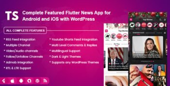 Top Stories - Flutter News App for Android and IOS | RSS Feed & Custom Post with WordPress