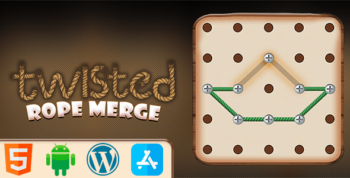 Twisted Rope Rope Merge - HTML5 Construct3 Game