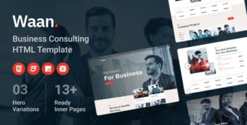 Waan - Business Consulting HTML Template