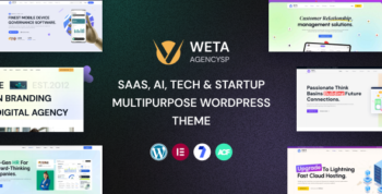 WETA - SaaS, Ai, Tech & Startup Multipurpose WordPress Theme