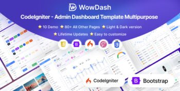 WowDash - Codeigniter Admin Dashboard Template