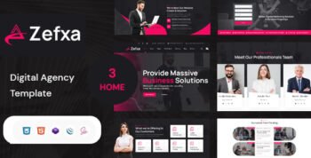 Zefxa- Digital Agency HTML5 Template