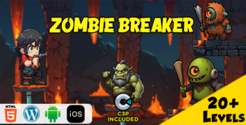 Zombie Breaker HTML5 Construct 3 Game