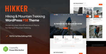 Hikker – Hiking & Mountain Trekking FSE WordPress Theme