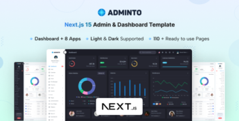 Adminto - NextJs Admin & Dashboard Template