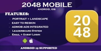 Android & IOS 2048- Unity 6 Puzzle Game, Leaderboard + Login, Sudoko Puzzle Game