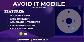 Android IOS Avoid It - Addictive Reflex-Based Orbit Unity 6 Game With Leaderboard Login Admob