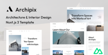 Archipix | Architecture & Interior Design Nuxt Js Template