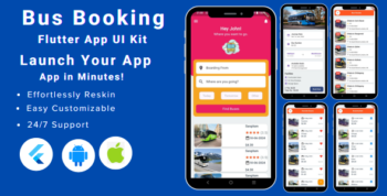 Bus Booking App | City Bus Tracker | Bus Ticket Booking UI Kit in Flutter