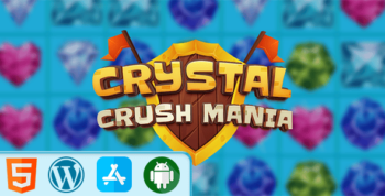 Crystal Crush Mania - HTML5 Construct3 Game