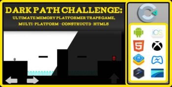 Dark Path Challenge: Ultimate Memory Platformer Traps Game, Multi-Platform - Construct3 - HTML5