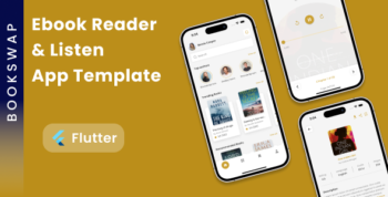 Ebooks Reader and Audiobooks Listen App template in Flutter | BookSwap