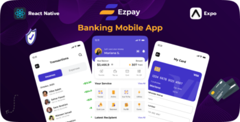 Ezpay | Banking & Finance React Native Expo Template