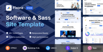 Fixora - Software, SaaS & Startup HTML5 Template