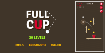 Full Cup - HTML5 Game (Construct3)