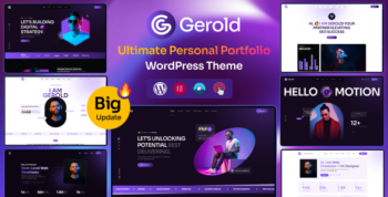 Gerold - Personal Portfolio WordPress Theme