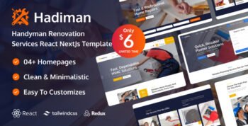 Hadiman - React NextJs Handyman Renovation Services Template