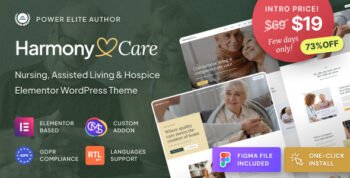 Harmony Care - Private Nursing Home WordPress Theme