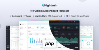 Highdmin - PHP Admin & Dashboard Template