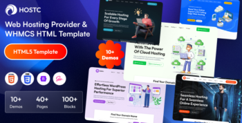 Hostc - Web Hosting Provider & WHMCS HTML Template