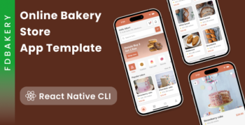 Online Bakery Store App Template in React Native CLI | FDBakery