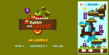 Rabbit & Carrot - HTML5 Game (Construct3)