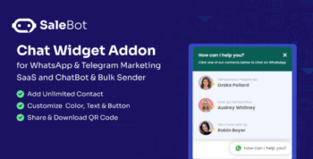 SaleBot Chat Widget Addon