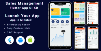 Sales Management Flutter Mobile App Template | Flutter iOS/Android App Template