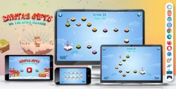 Santa's Gifts - On the space Islands Game (Construct | C3P | HTML5) Christmas Game