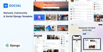 Social - Network & Community Django Template