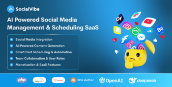 SocialVibe - AI-Powered Social Media Management & Scheduling SaaS