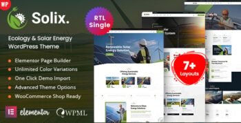 Solix - Solar Energy WordPress Theme