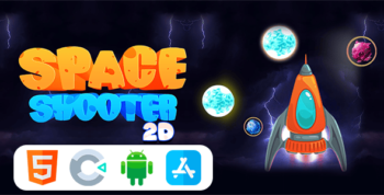 Space Shooter 2D Game - HTML5 Construct3 Game