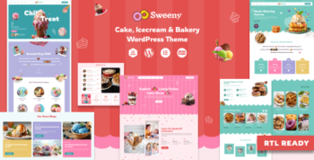 Sweeny - Cake, Ice Cream & Bakery Store WordPress Theme