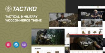 Tactiko - Tactical & Military Shop WooCommerce Theme