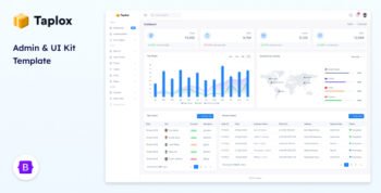 Taplox - Admin Dashboard and UI Kit Template