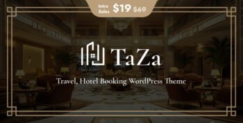 Taza - Travel & Hotel Booking WordPress Theme