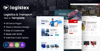 Transport & Logistics React Next Template - Logistex