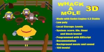 Whack A Mole 3D [GODOT 4.3]