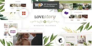 Love Story Wedding and Event Planner WordPress Theme