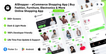 AiShopper - eCommerce Shopping App | Buy Fashion, Furniture, Electronics & More |Online Shopping App