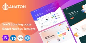 Anaton - SaaS Landing Page Next Js Template