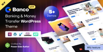 Banco - Banking Finance & Money Transfer Elementor WordPress Theme