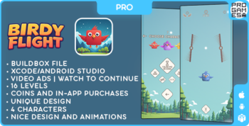 Birdy Flight (PRO) - BUILDBOX CLASSIC - IOS - Android - Reward video