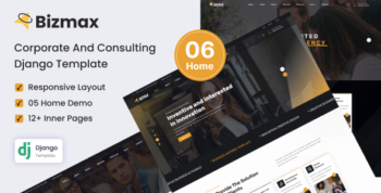 Bizmax – Django 5 Corporate And Consulting Business Template