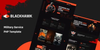 BlackHawak - Military Service PHP Template