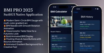 BMI Pro Calculator for iOS -SWIFTUI